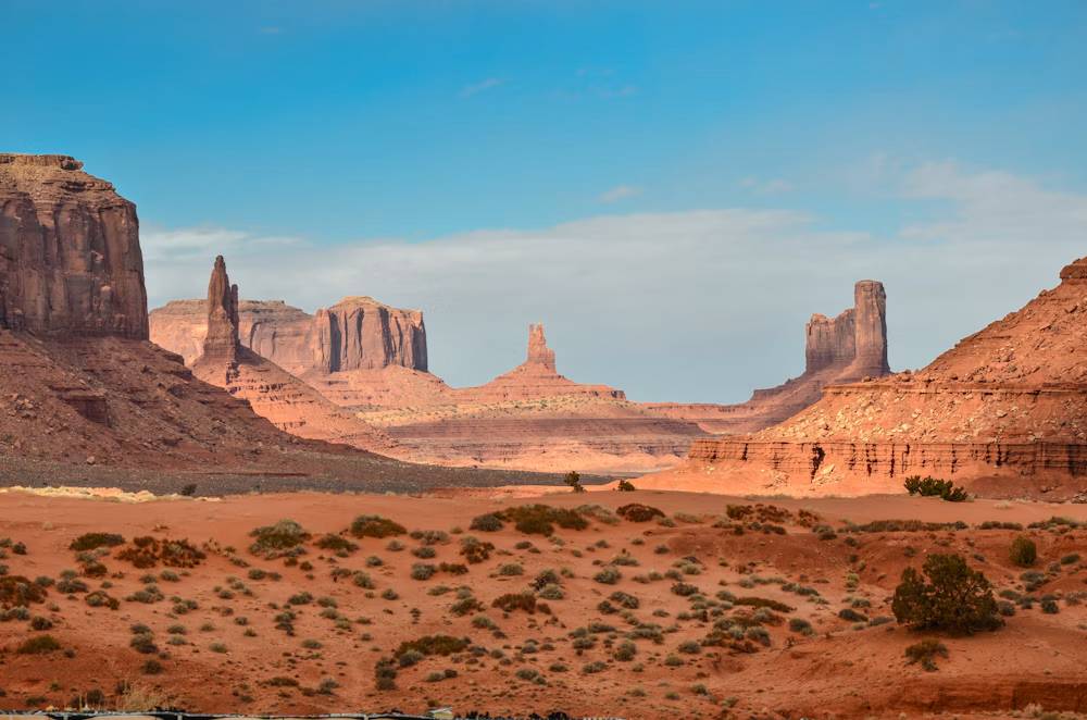Golden desert dunes